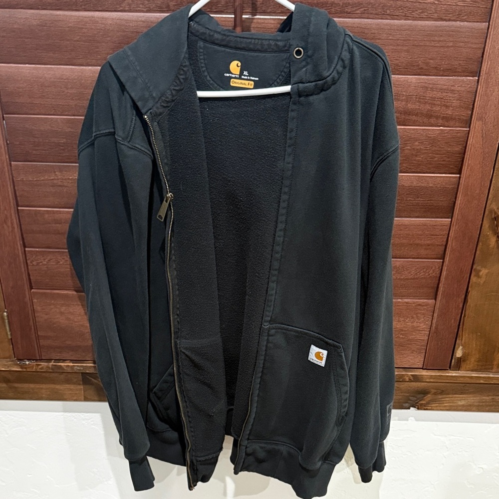 Carhartt Men's Black Hooded Jacket